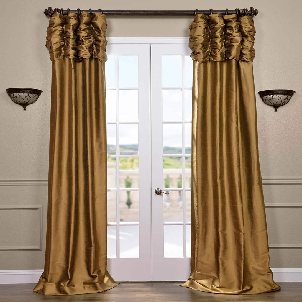 silk Viennese curtains