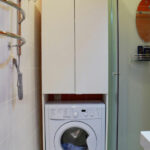 wardrobe above the washing machine decoration photo