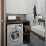 wardrobe above the washing machine decoration photo