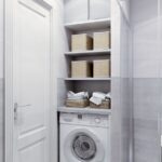 wardrobe above the washing machine design ideas