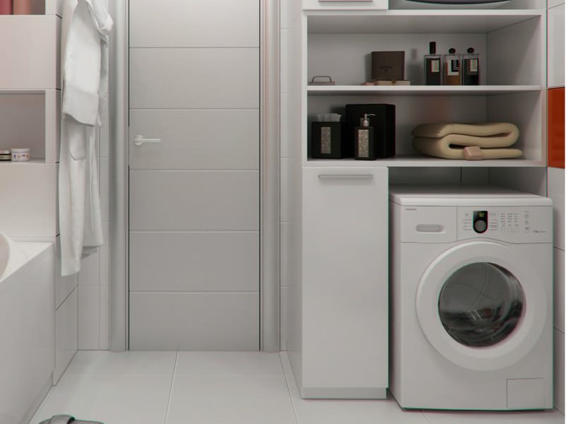 wardrobe over washing machine design ideas