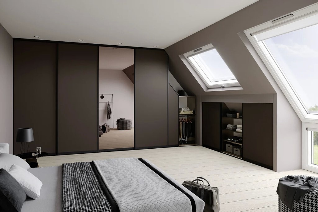 wardrobe in the attic design photo