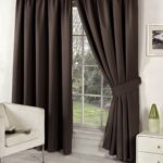 curtains brown design