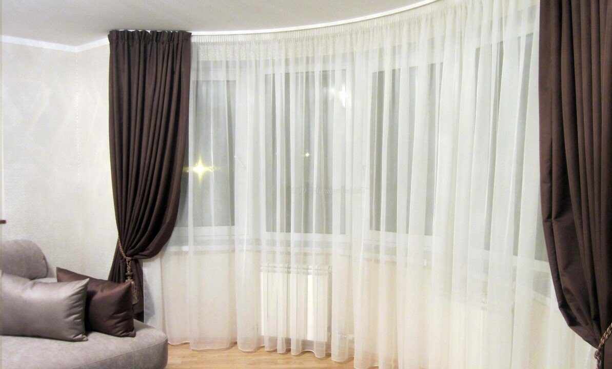 Calm brown curtains