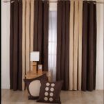 curtains brown double