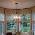 bay window curtains with blinds