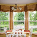 curtains for bay window brown