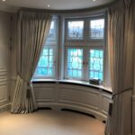 bay window curtains with tassels