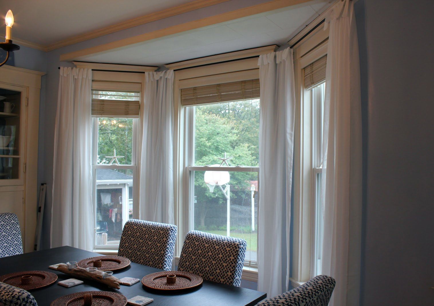 bay window in the kitchen