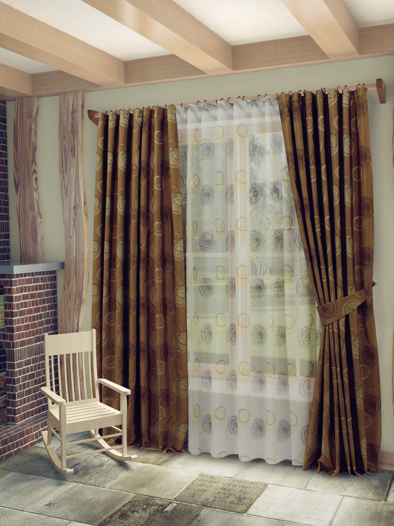 curtains in modern style