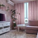 curtains to beige walls pink