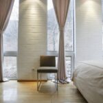 silk curtains to beige walls