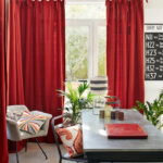 curtains red color ideas decor