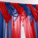 red curtains decoration