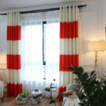 red curtains photo decoration