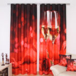 red curtains decoration ideas