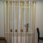 curtains noodles striped long