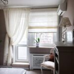 curtains on the balcony door design ideas