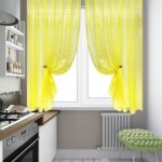 curtains for the kitchen yellow thin