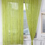 curtains for the kitchen green