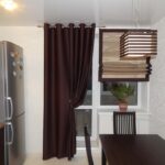 brown kitchen curtains on eyelets