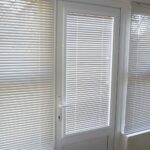 kitchen curtains white blinds