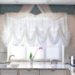 curtains for the kitchen austrian white