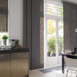 gray japanese kitchen curtains