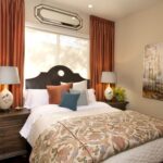 orange curtains decor ideas