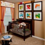 curtains of orange color photo interior