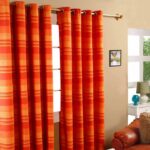 orange curtains design ideas