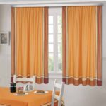 curtains of orange color ideas options