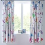 curtains rainbow with stars