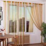 curtains rainbow yellow