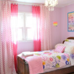 pink curtains