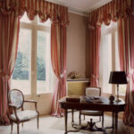 curtains pink decoration photo