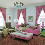 pink curtains ideas photo