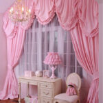 curtains pink color photo options