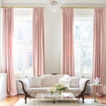 pink curtains photo ideas