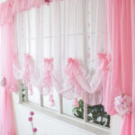 curtains pink color photo species