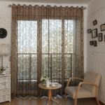 curtains-mesh brown