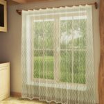 wide mesh curtains with embroidery