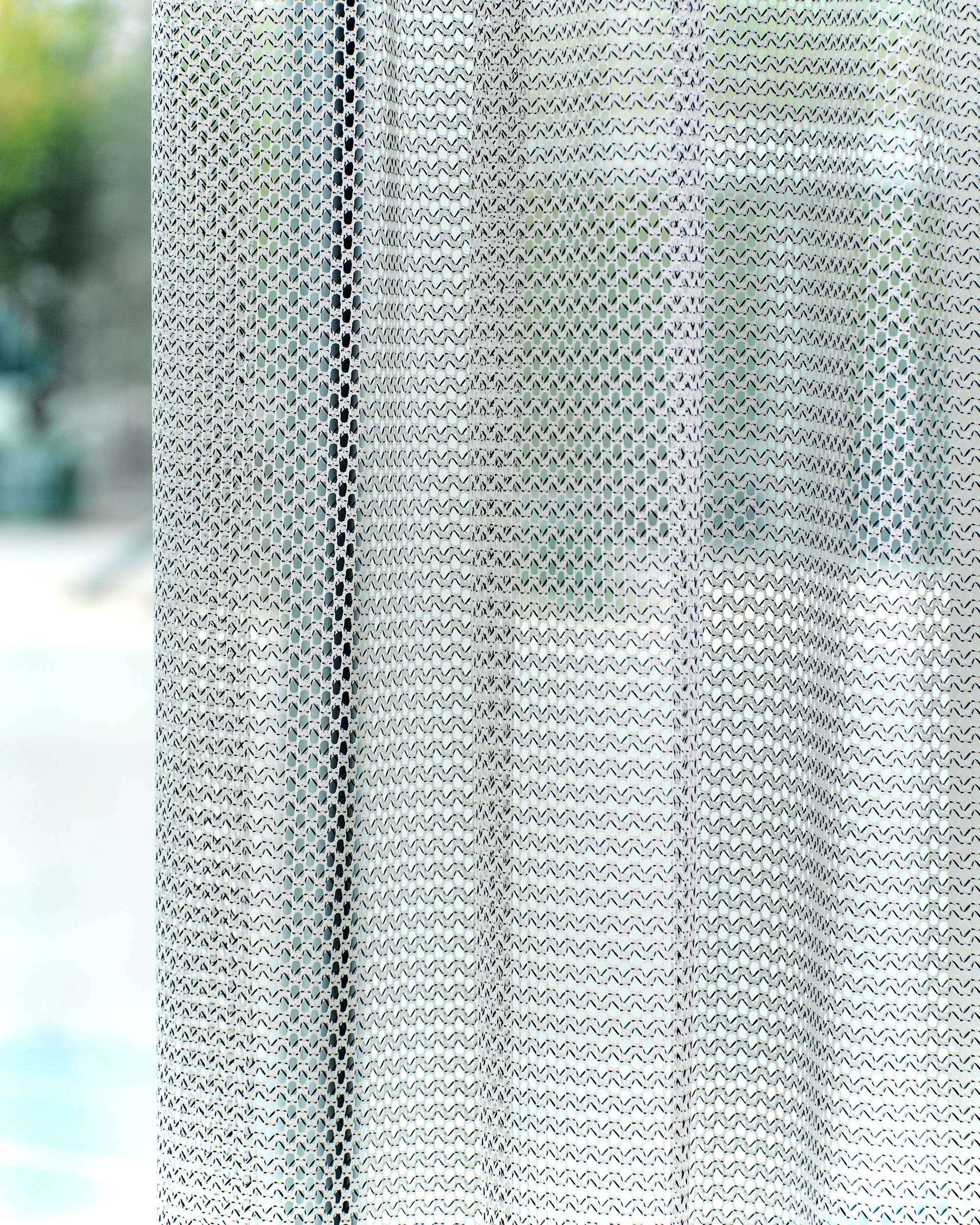 composition of mesh curtains