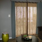 mesh curtains large beige