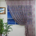 curtains-mesh purple