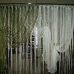 combined curtains-mesh