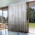 mesh curtains with stripes