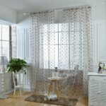 spotted mesh curtains