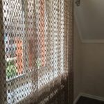 curtains-mesh with a picture