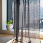 curtains-mesh on a large window